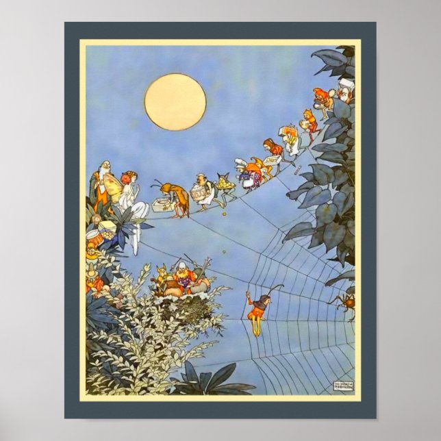 Poster L'anniversaire de la fée par William Heath Robinso (Devant)