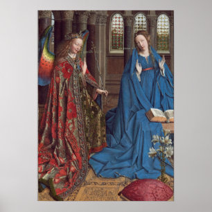 Poster L'annonce, C. 1434 - 36 (huile sur la toile)