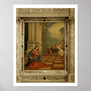Poster L'annonce de Malchiostro, c.1520 (huile sur le
