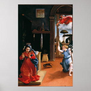 Poster L'ANNONCIATION DE RECANATI par Lorenzo Lotto