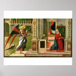 Poster L'Annonciation (huile sur panneau) (détail de 1209
