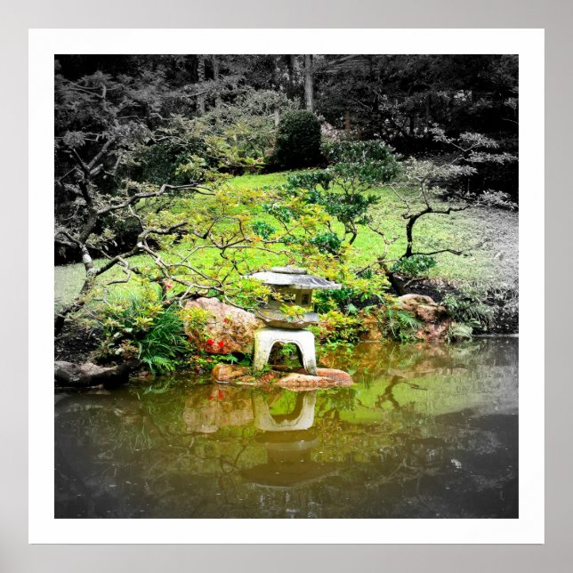 Poster Lanterne japonaise en pierre (Devant)