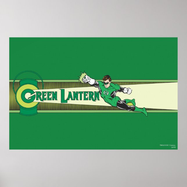 Poster Lanterne verte et logo (Devant)