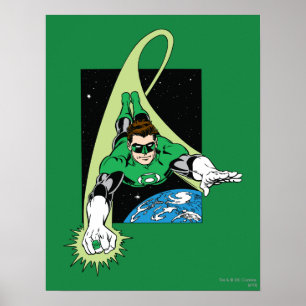 Poster Lanterne verte et Terre