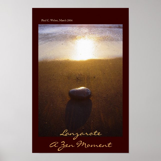 Poster Lanzarote : Un moment zen (Devant)