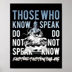 Poster Lao Tsu Ceux Qui Connaissent La Philosophie Cite