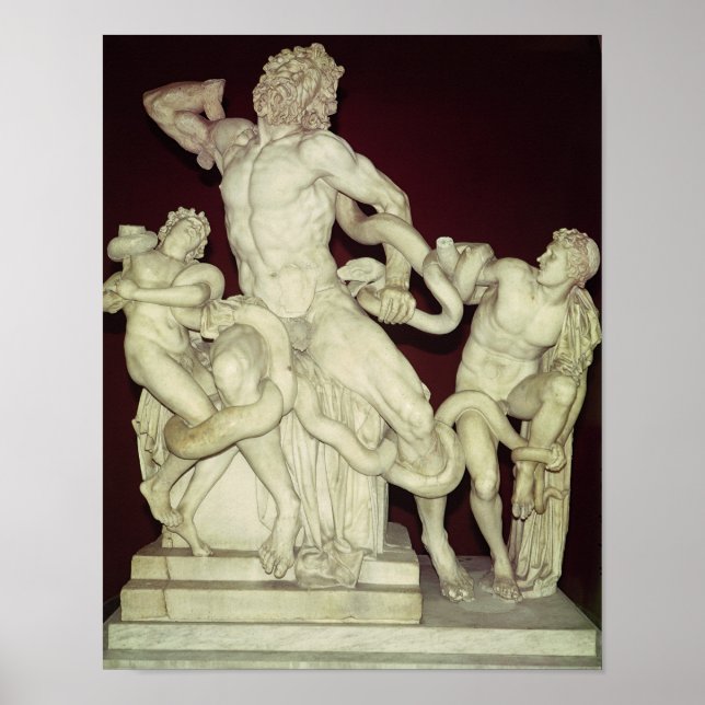 Poster Laocoon, Hellénistique d'origine, 1er siècle (Devant)