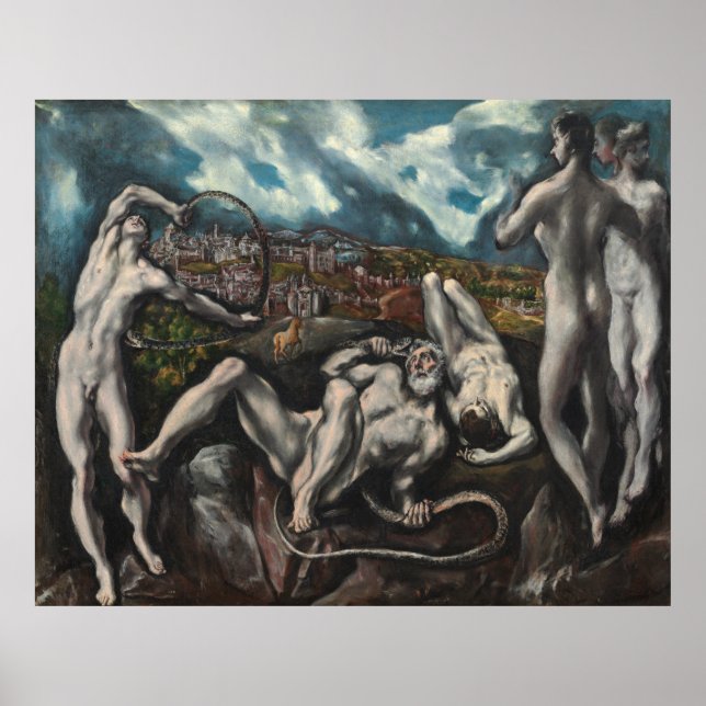 Poster Laocoon par El Greco (Devant)