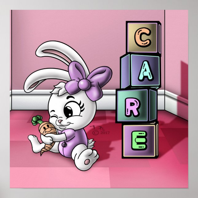 Poster Lapin bébé (Devant)