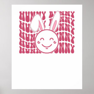 Poster lapin chéri, rétro, vintage