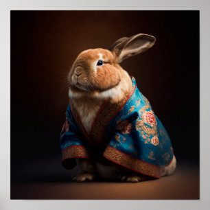 Poster Lapin chinois