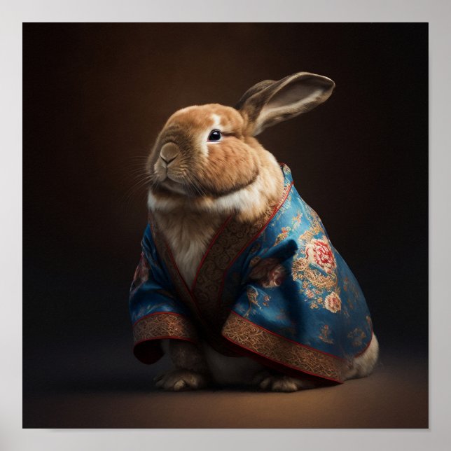 Poster Lapin chinois (Devant)
