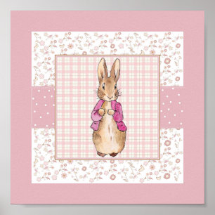 Poster Lapin Classique de Bunny rose Manteau Art de Nurse