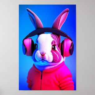 Poster Lapin cool
