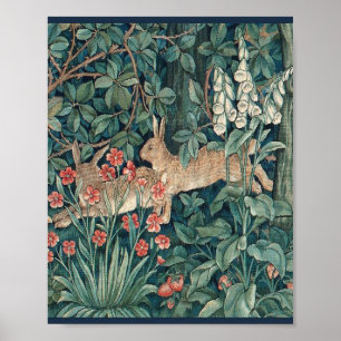 Poster Lapin Dans La Forêt - William Morris