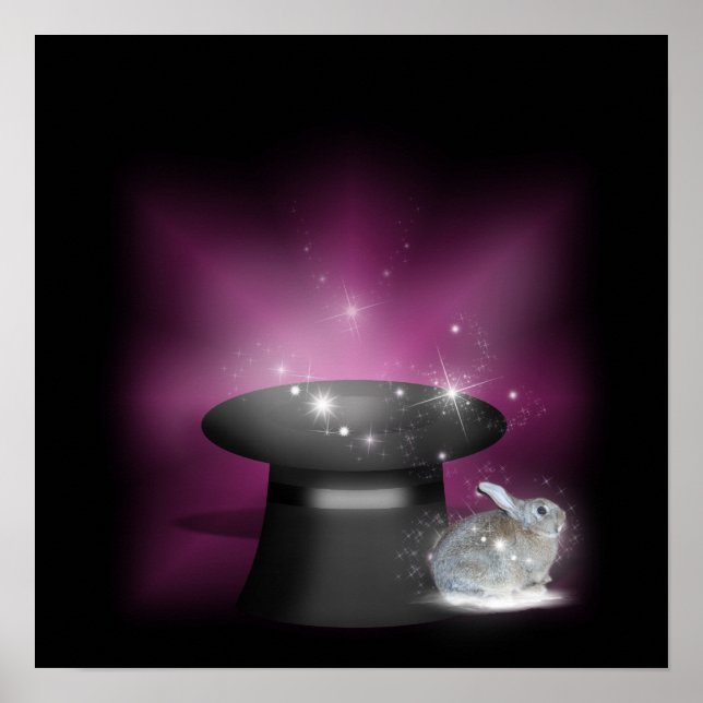 Poster Lapin dans le Casquette magique (Devant)