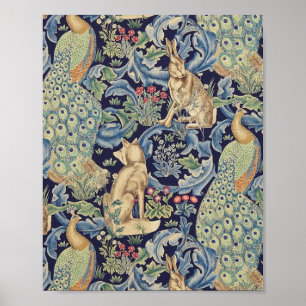 Poster Lapin de la forêt de William Morris