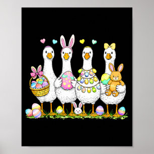 Poster Lapin de Pâques drôle et idiot coquette chrétienne
