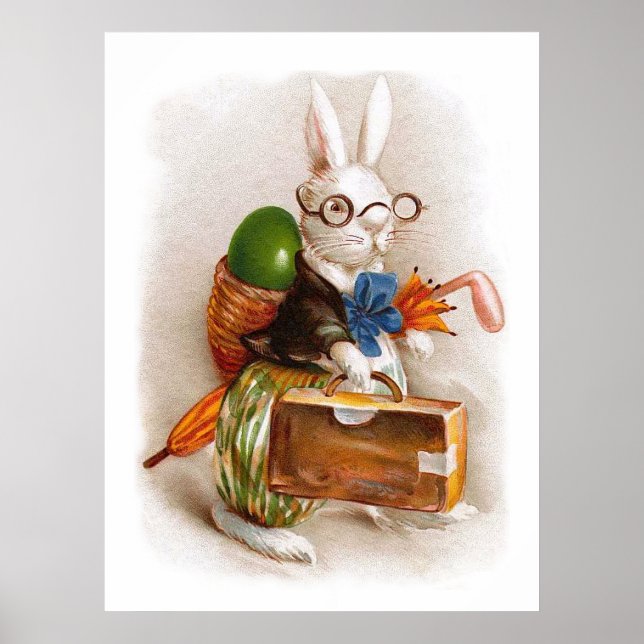 Poster Lapin de Pâques en tournée (Devant)