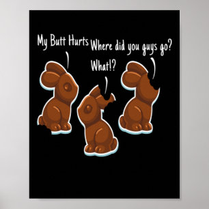 Poster Lapin de Pâques lapin de Chocolat Lapin de Pâques 