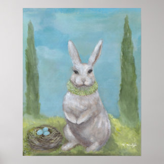 Poster Lapin de romarin - Imprimer