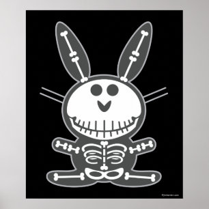 Poster Lapin de squelette