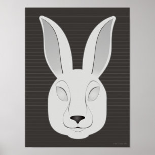 Poster Lapin monochrome