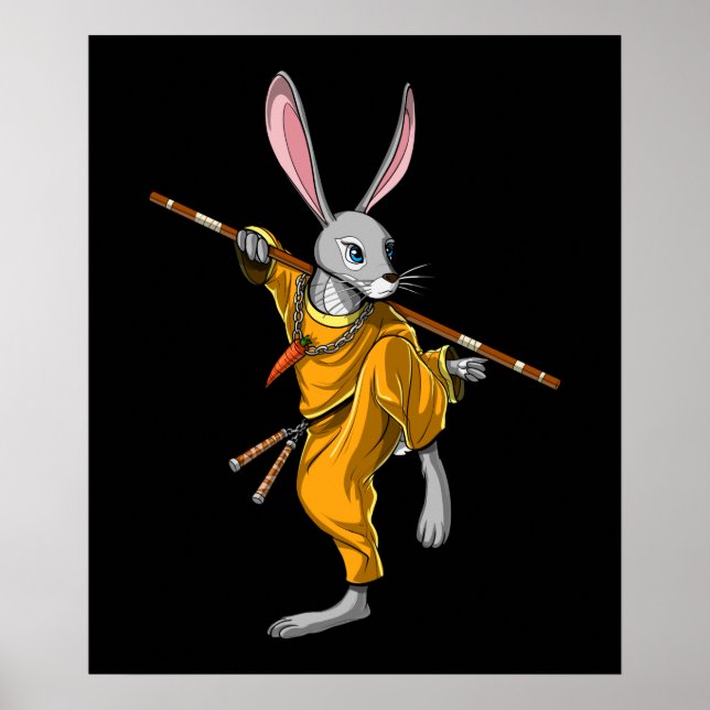 Poster Lapin Ninja (Devant)
