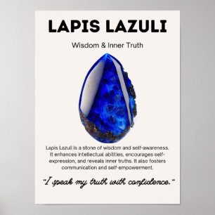 Poster Lapis Lazuli Cristal De Pierre Signification