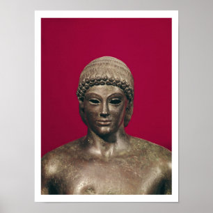 Poster L'Apollon de Piombino, chef de la statue, trouvé