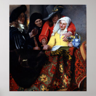 Poster L'approvisionnement par Johannes Vermeer