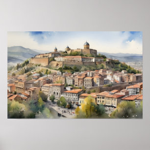 Poster L'aquarelle de Tbilissi