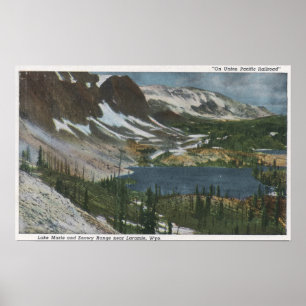 Poster Laramie, WY - Lac Marie et Snowy Range sur Unio