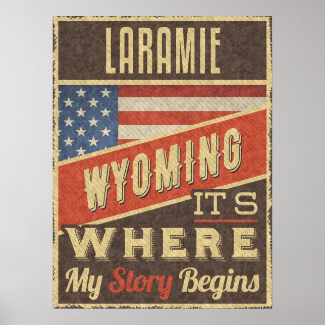 Poster Laramie Wyoming (Devant)
