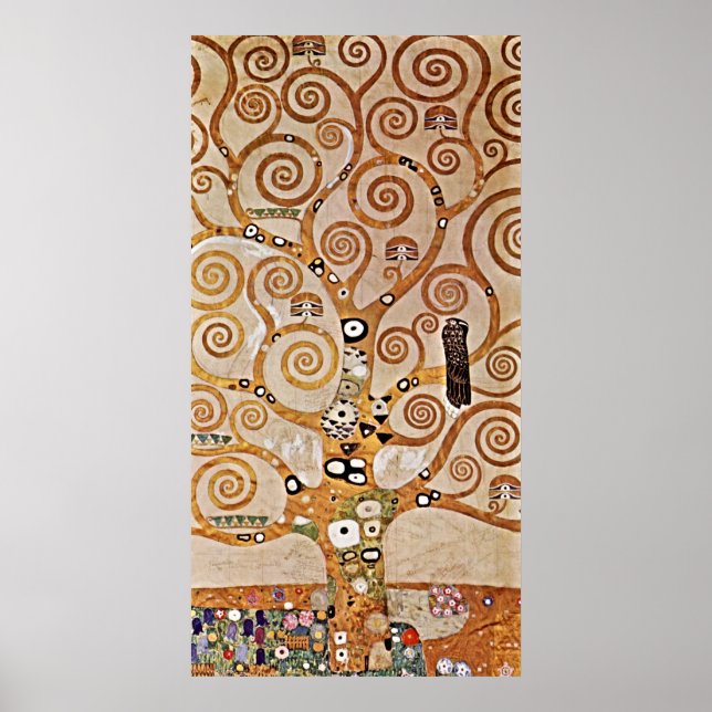Poster L'arbre de vie idéal de Gustav Klimt (Devant)