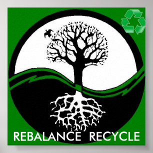 Poster l'arbre de yang de yin réutilisent l'affiche de