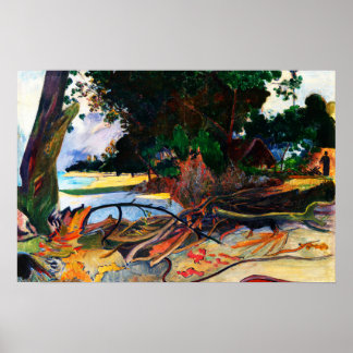 Poster L'Arbre d'Hibiscus (Te burao) de Paul Gauguin