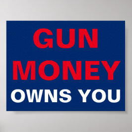 Poster L'argent des armes à feu vous appartient