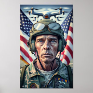Poster L'armée américaine pour la fête des vétérans 2023