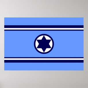 Poster L'Armée de l'Air de l'Israël, drapeau de l'Isra