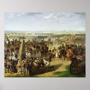 Poster L'armée française tirant en bas de la colonne de