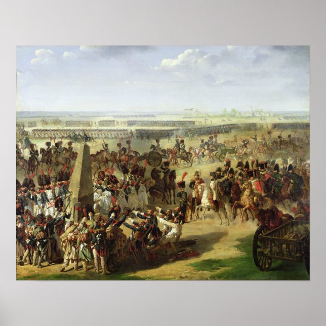 Poster L'armée française tire la colonne de Rosbach (Devant)