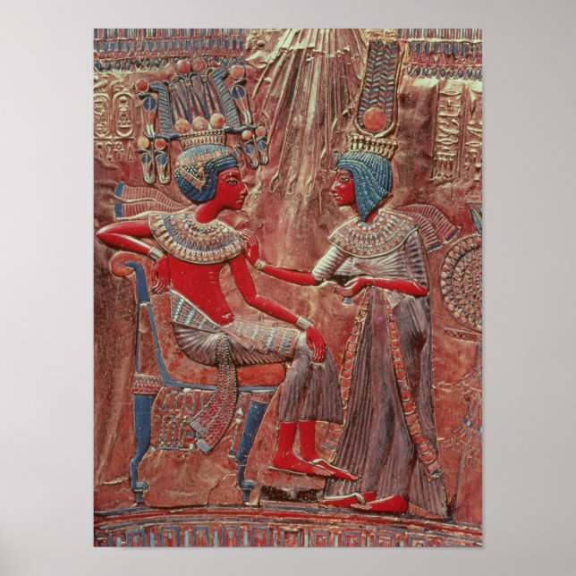 Poster L'arrière du trône de Toutankhamon (Devant)