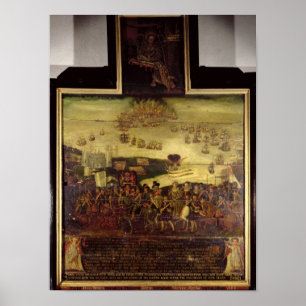 Poster L'arrivée de la Reine Elizabeth I chez Tilbury