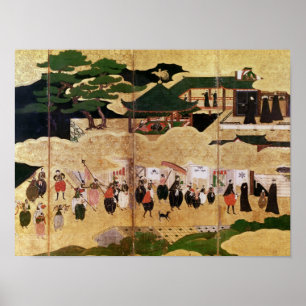 Poster L'arrivée des Portugais au Japon