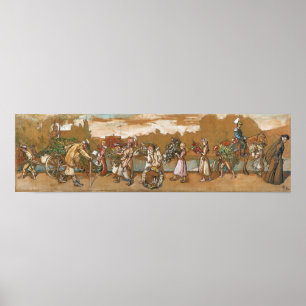 Poster Larsson - En plein air souffle le vent d'été