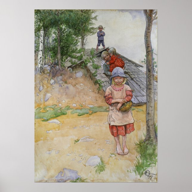 Poster Larsson - Par La Cave (Devant)