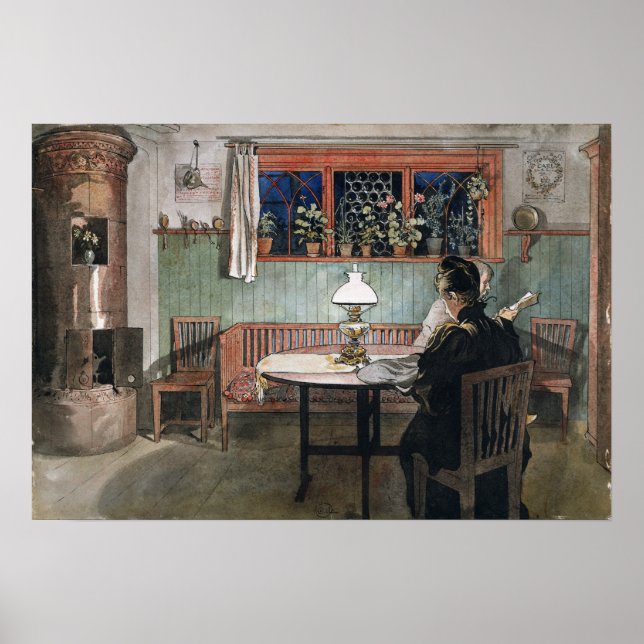 Poster Larsson - Quand Les Enfants Sont Allés Au Lit (Devant)
