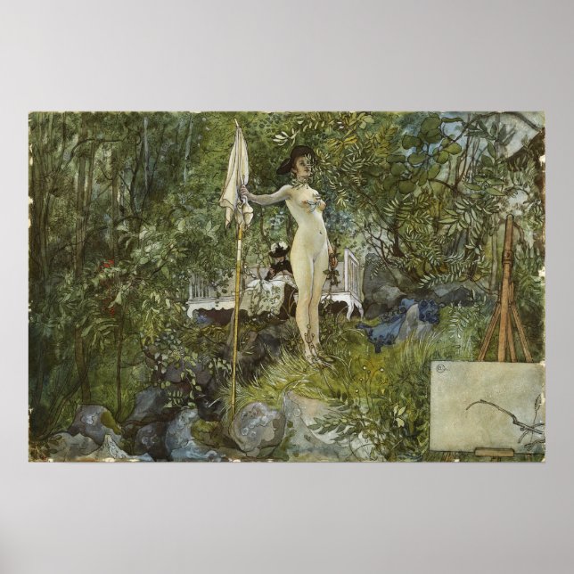 Poster Larsson - Studio En Plein Air (De Maison) (Devant)