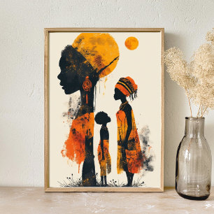Poster l'art abstrait africain